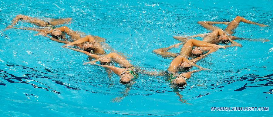 El equipo chino competía en la competición de natación sincronizada en los Mundiales de natación que se disputan en Kazán, Rusia.  