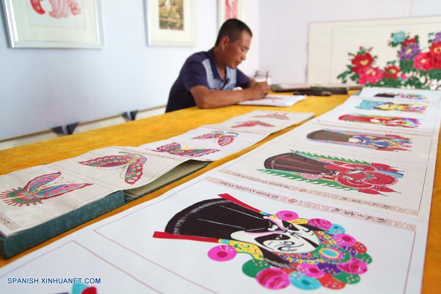 Hebei: Papel recortado chino, con una historia más que 300 años en Villa Qiaozhangzi