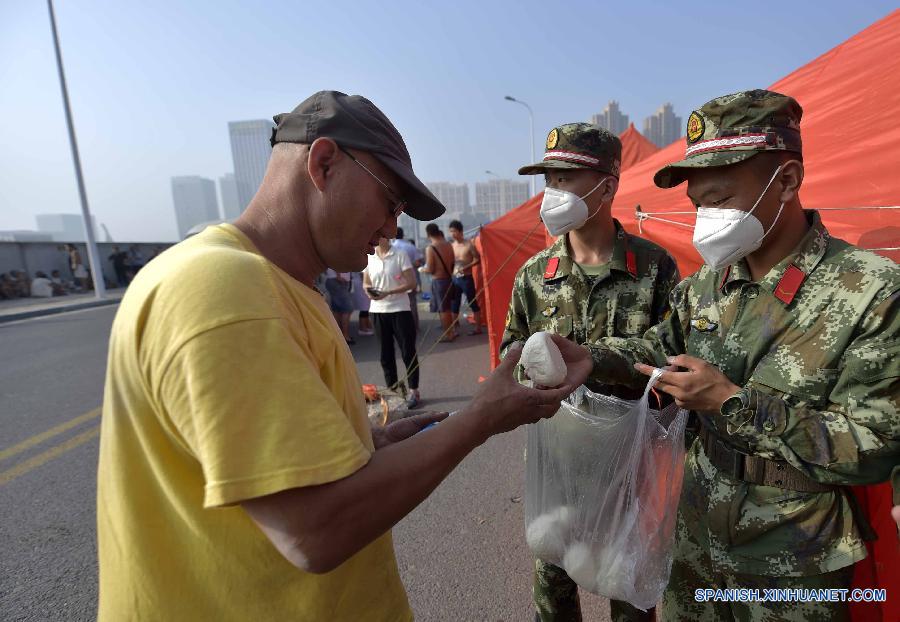 &Uacute;ltimas im&aacute;genes despu&eacute;s de la explosi&oacute;n de Tianjin en norte de China （2）