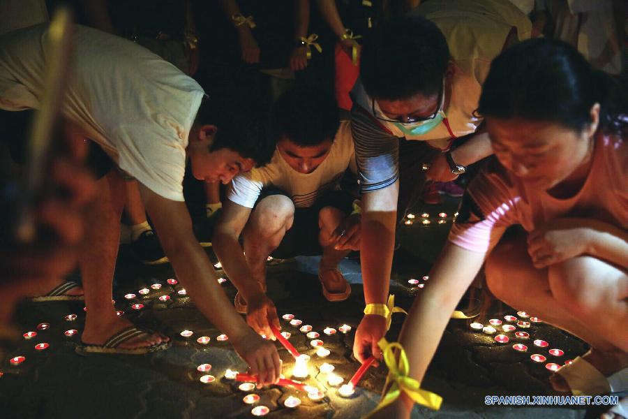 CHINA-TIANJIN-EXPLOSION-MOURNING(CN) 