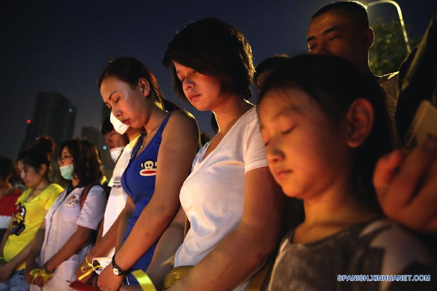 CHINA-TIANJIN-EXPLOSION-MOURNING(CN) 