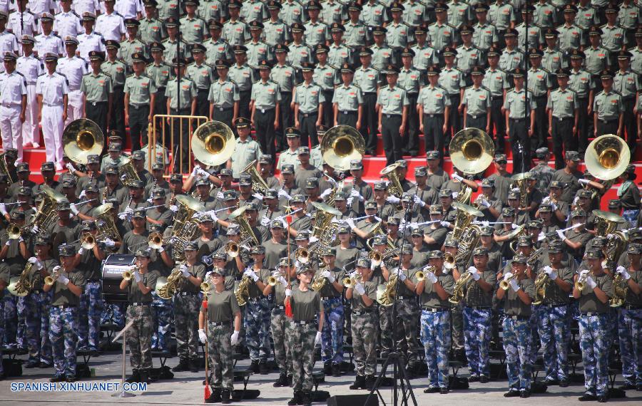 Fotos del entrenamiento para el desfile militar de Día de Victoria