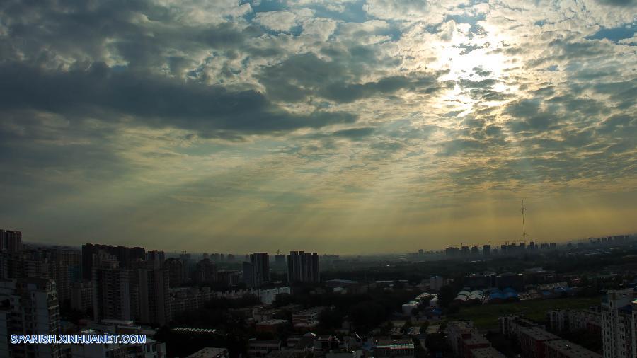 Cielo bonito de Beijing