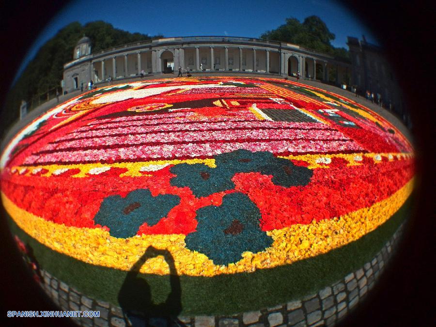Bélgica: Alfombra de flores en Seneffe 