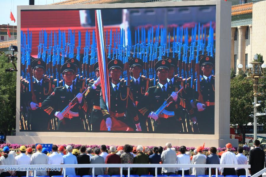 Empieza el desfile militar del Día de la Victoria en Beijing
