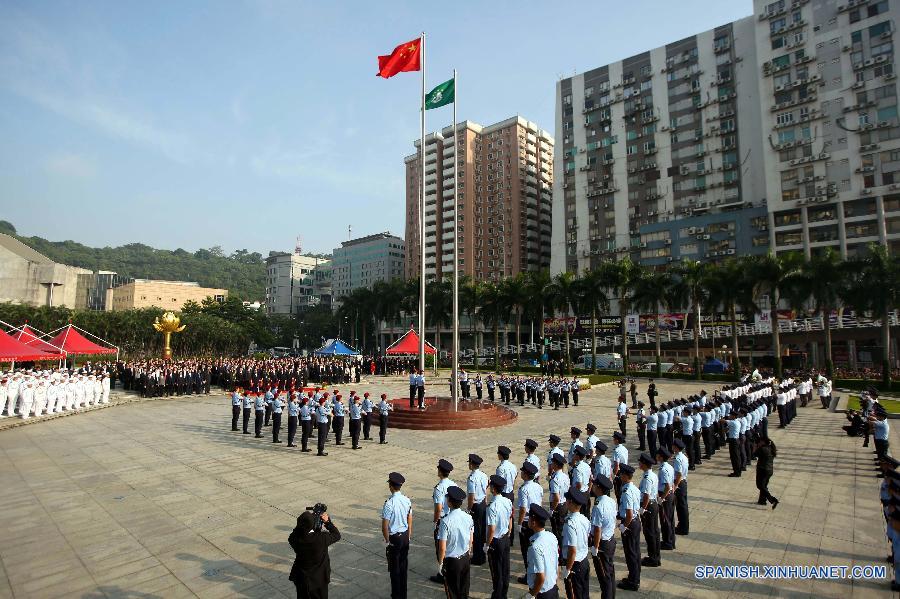 CHINA-MACAO-NATIONAL DAY-FLAG-RAISING CEREMONY (CN)