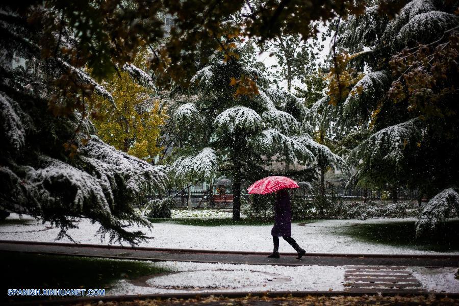 Desde la noche del día 5, nieva en varios distritos de Beijing, la capital de China.