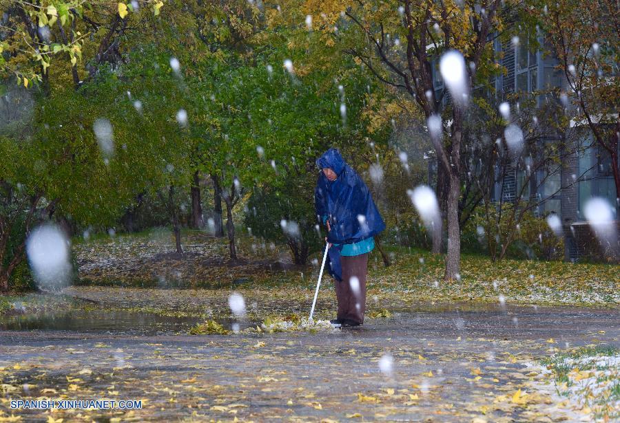 Desde la noche del día 5, nieva en varios distritos de Beijing, la capital de China.