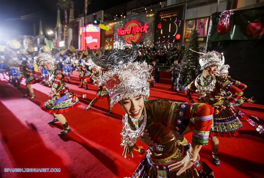 EEUU: Desfile de Navidad de Hollywood en Los Angeles