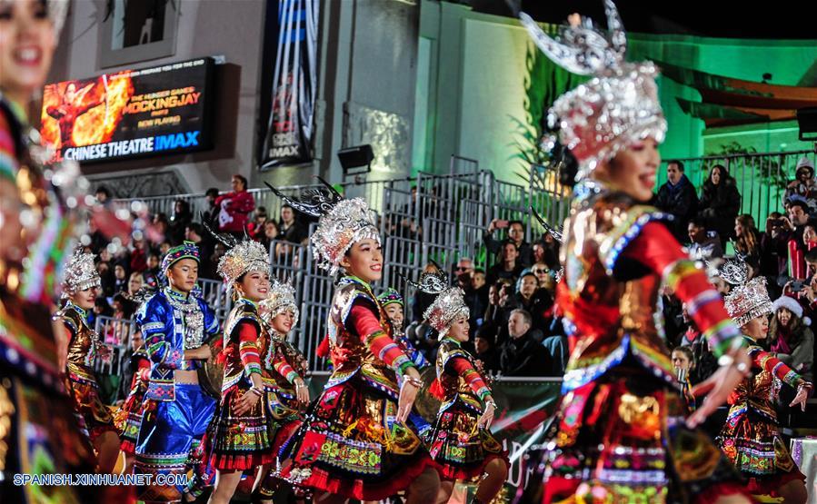 EEUU: Desfile de Navidad de Hollywood en Los Angeles