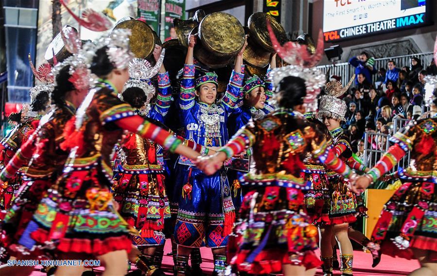 EEUU: Desfile de Navidad de Hollywood en Los Angeles