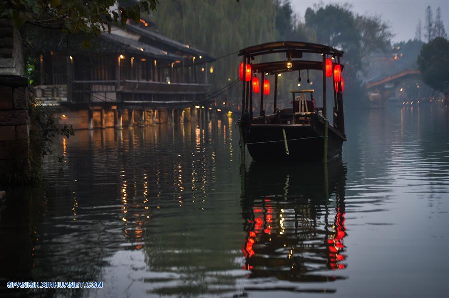 Zhejiang: Bello paisaje de Wuzhen, sede ciudad de la II Conferencia Mundial de Internet