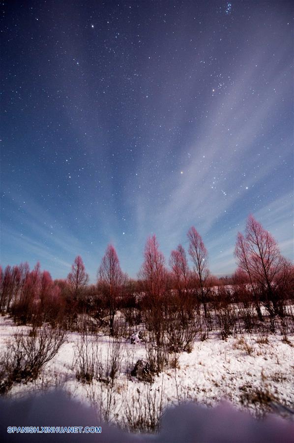 Bello cielo en Gran Khingan