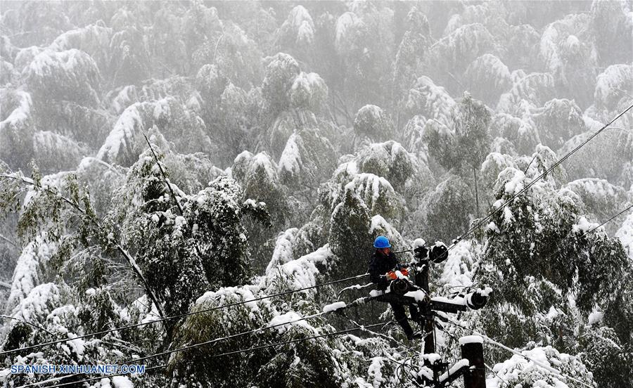 Fotos de Xinhua de la semana 0118-0124: China, Mundo de hielo y nieve