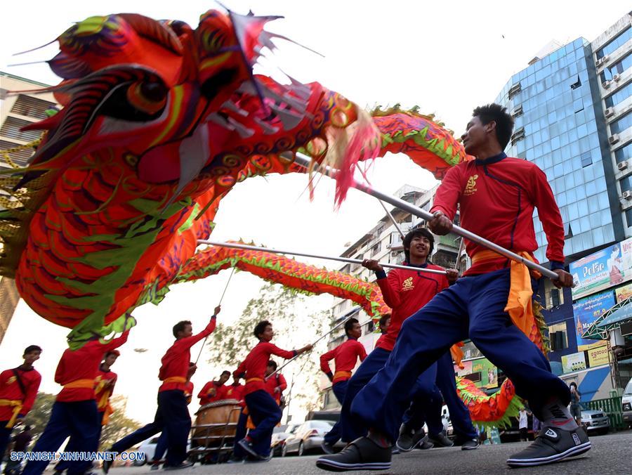 Myanmar: Celebran Año Nuevo Chino en Yangon