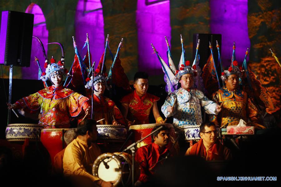 （国际·图文互动）（3）“绛州鼓乐”亮相埃及国际鼓乐节 