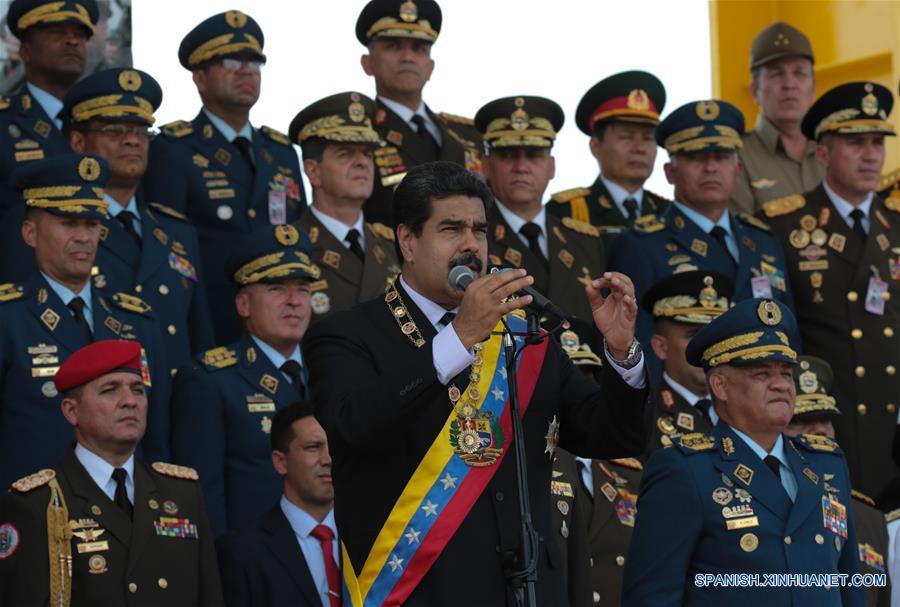 (3)VENEZUELA-ARAGUA-MILITARES-CONMEMORACION