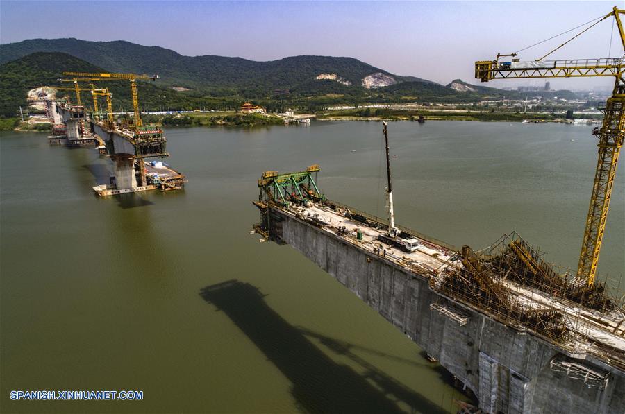 (3)CHINA-HUBEI-FERROCARRIL DE ALTA VELOCIDAD-CONSTRUCCION DE PUENTE