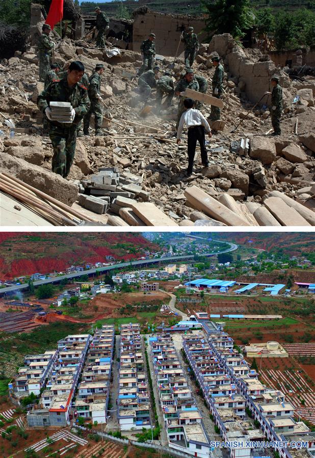 (8)CHINA-GANSU-TERREMOTO DE WENCHUAN-DIEZ ANIVERSARIO