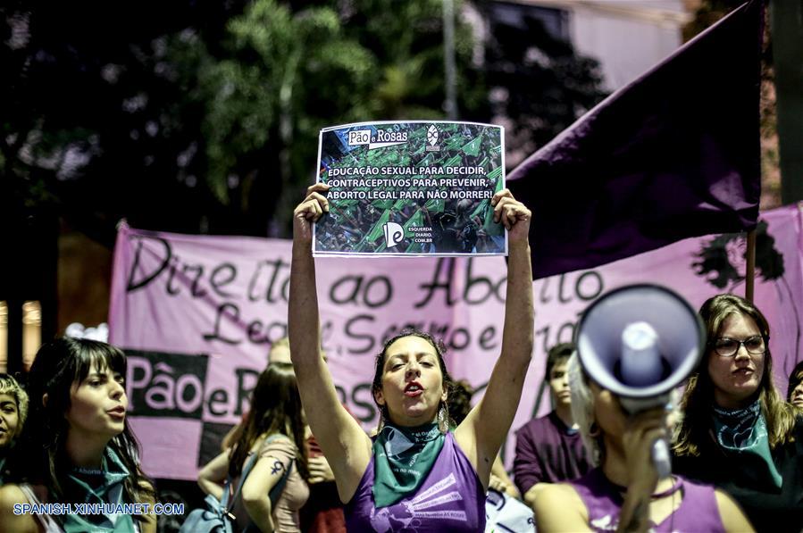 BRASIL-SAO PAULO-PROTESTA-ABORTO