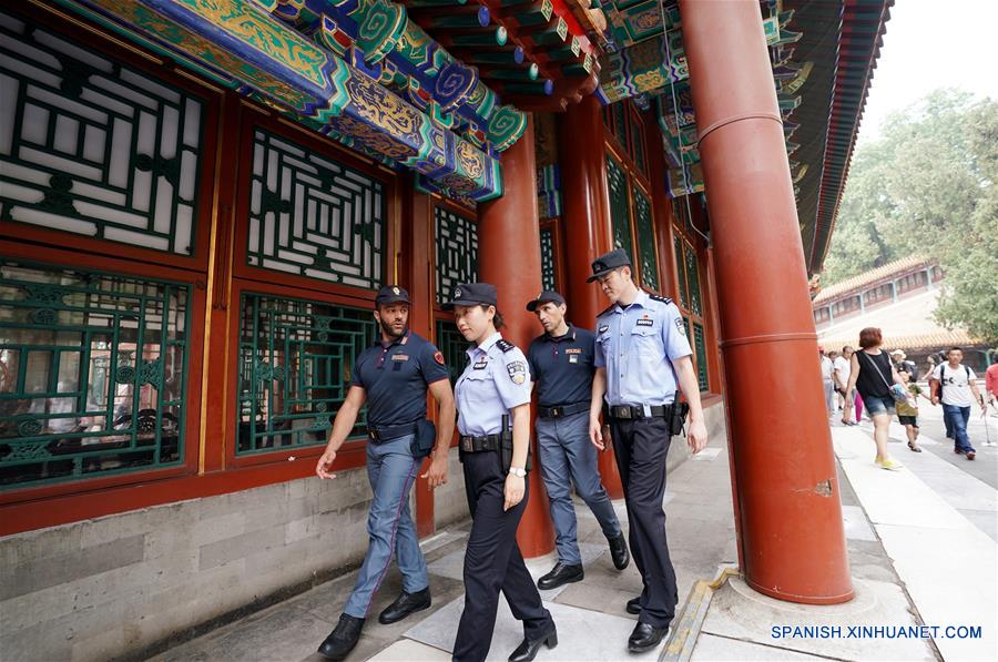 CHINA-BEIJING-ITALIA-PATRULLAJE CONJUNTO