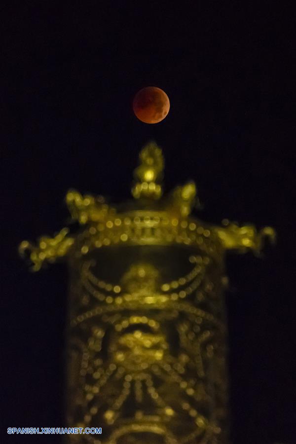 CHINA-SICHUAN-LUNA-ECLIPSE