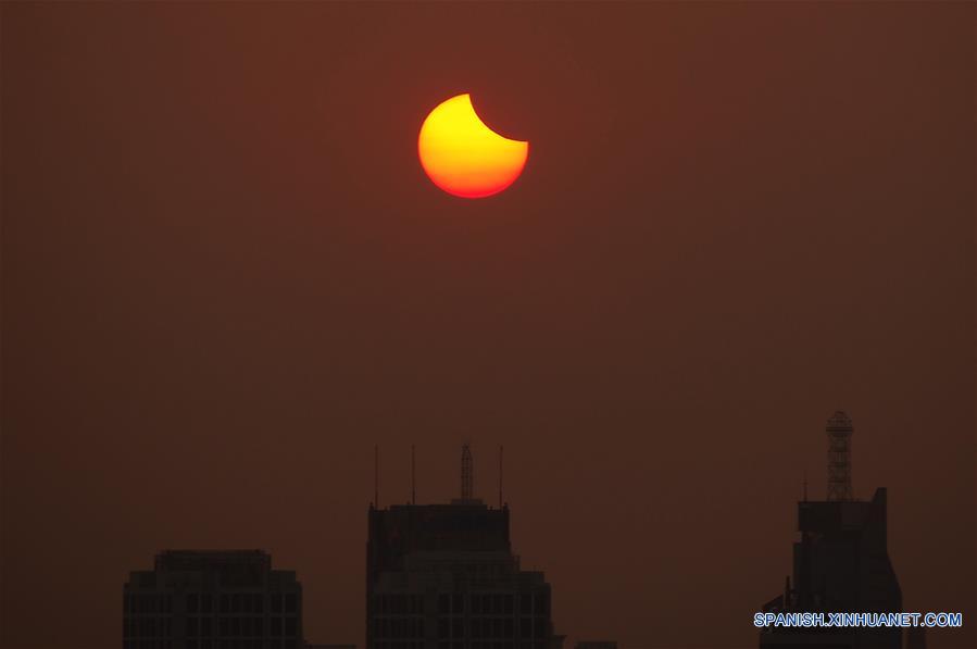 CHINA-SHANDONG-ECLIPSE SOLAR PARCIAL 