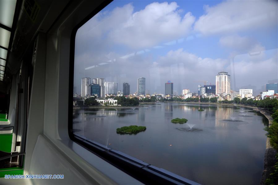 VIETNAM-HANOI-FERROCARRIL URBANO-OPERACION DE PRUEBA