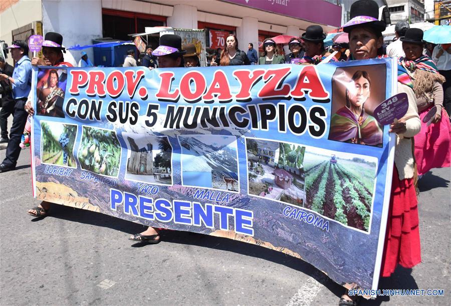 BOLIVIA-LA PAZ-CONMEMORACION-MARCHA