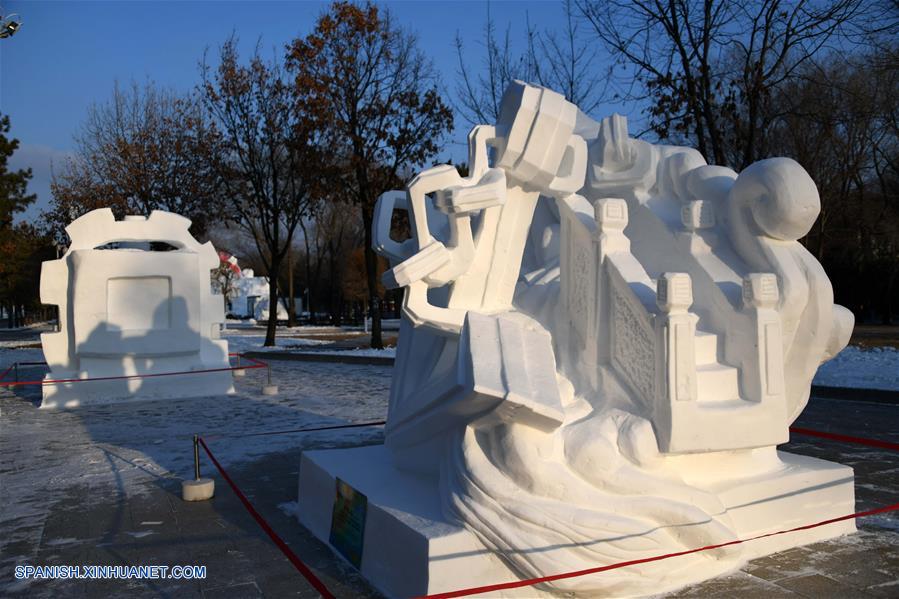 CHINA-HARBIN-ESCULTURAS DE NIEVE