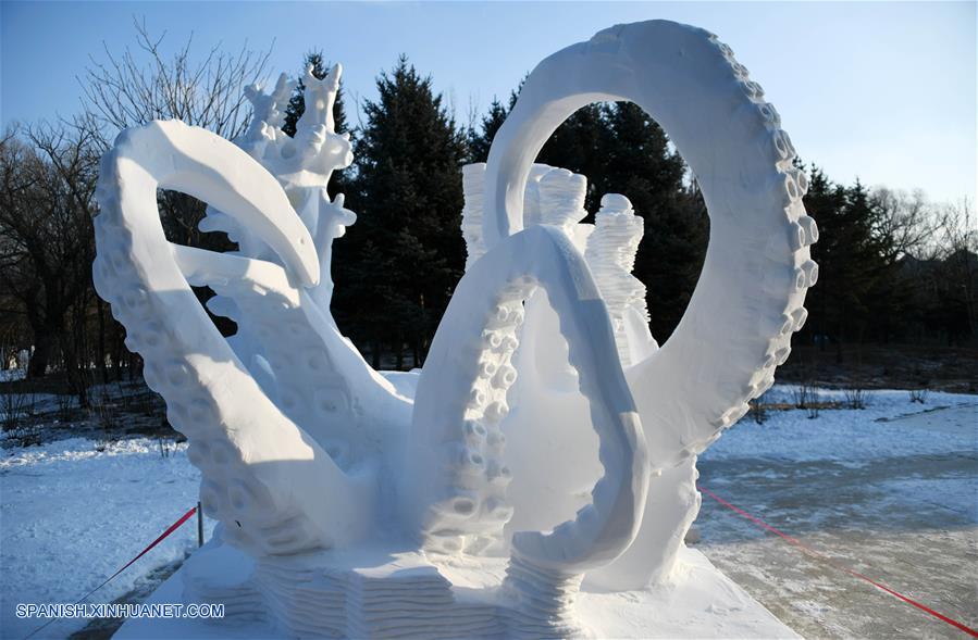 CHINA-HARBIN-ESCULTURAS DE NIEVE