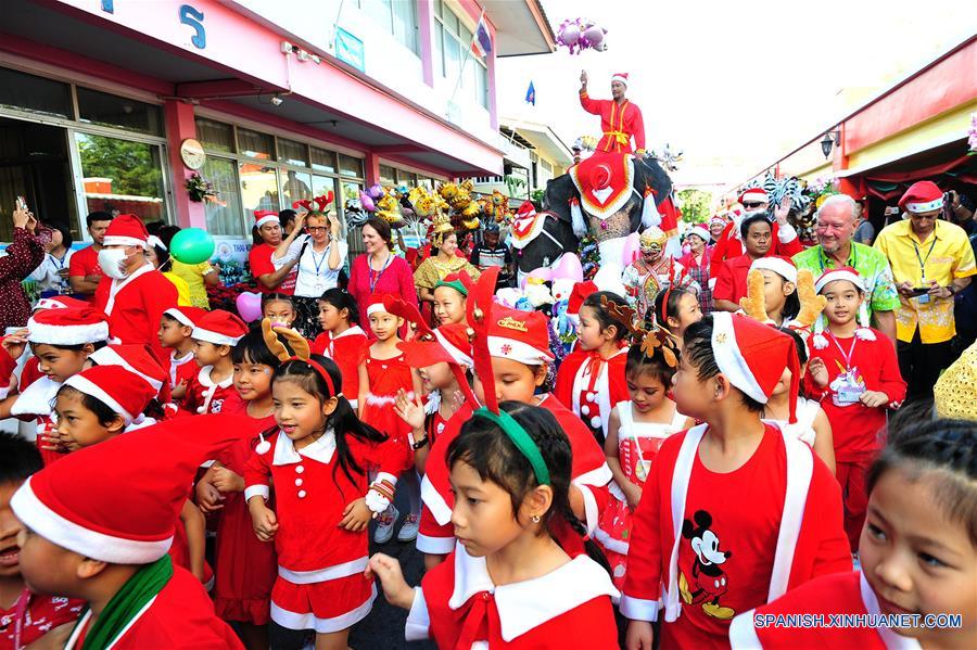 La celebración de Navidad en Tailandia 