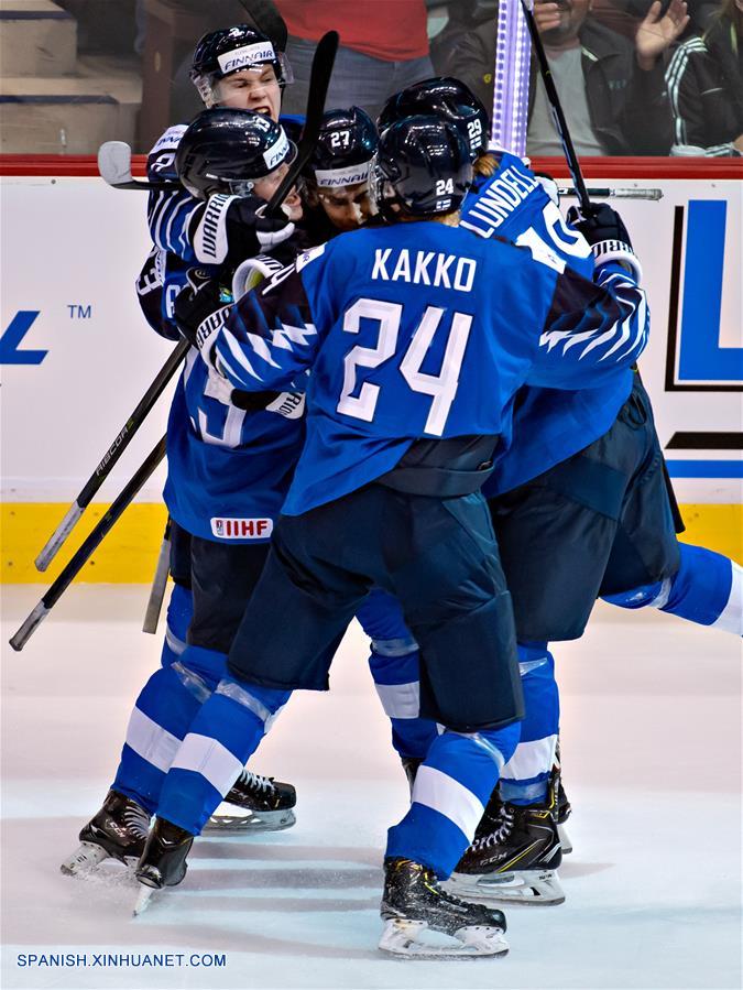 CANADA-VANCOUVER-IIHF-HOCKEY SOBRE HIELO-CAMPEONATO MUNDIAL JUNIOR-EEUU VS FINLANDIA