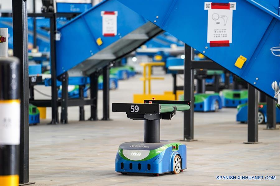 CHINA-JIANGSU-ROBOTS-CENTRO DE DISTRIBUCION DE PAQUETES