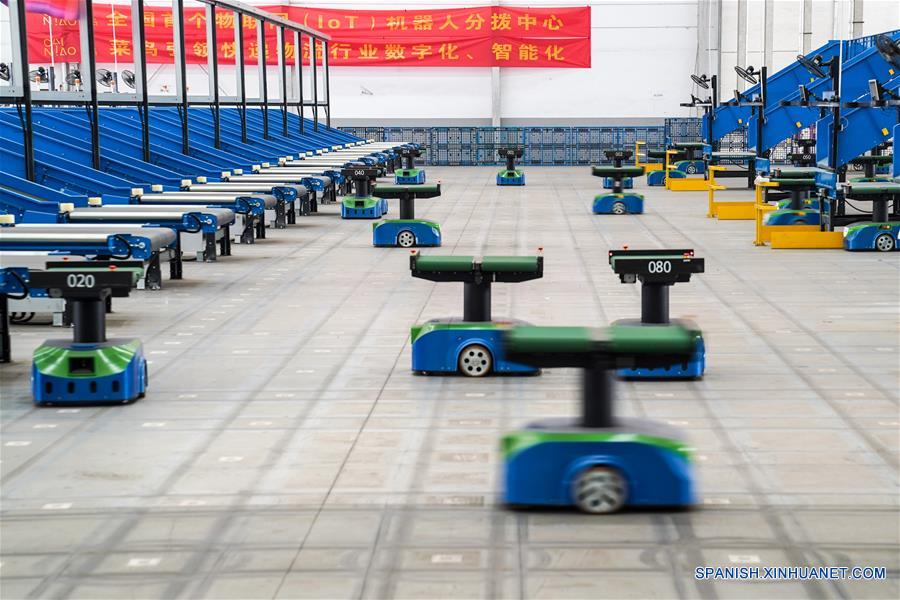 CHINA-JIANGSU-ROBOTS-CENTRO DE DISTRIBUCION DE PAQUETES