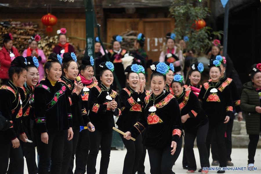 CHINA-GUIZHOU-FESTIVAL DE PRIMAVERA-CELEBRACION 