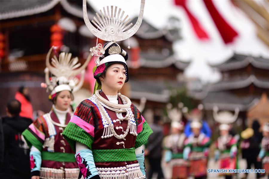 CHINA-GUIZHOU-CELEBRACION DEL LUSHENG 