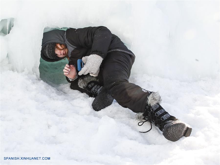 EEUU-WISCONSIN-CASTILLO DE HIELO