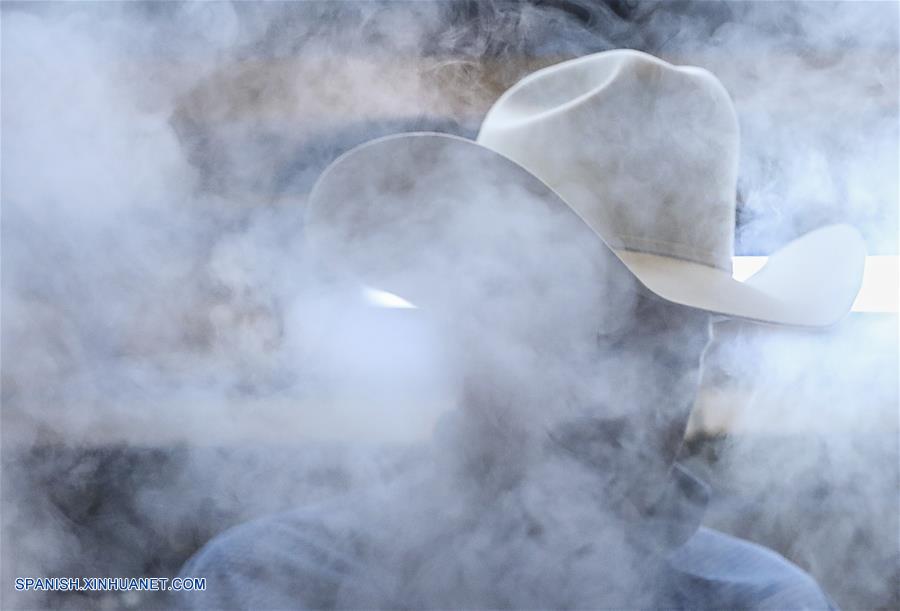 EEUU-HOUSTON-EXPOSICION DE GANADO-SOMBREROS-SERIE