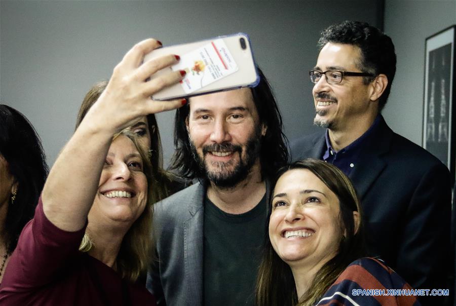 BRASIL-SAO PAULO-KEANU REEVES-REUNION