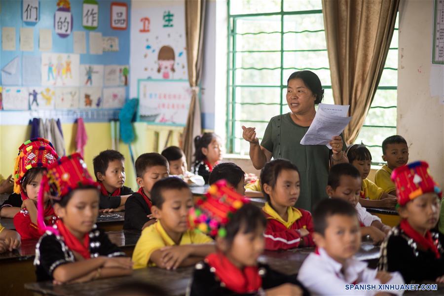 CHINA-YUNNAN-JINGPO-ESCUELA PRIMARIA-SERIE