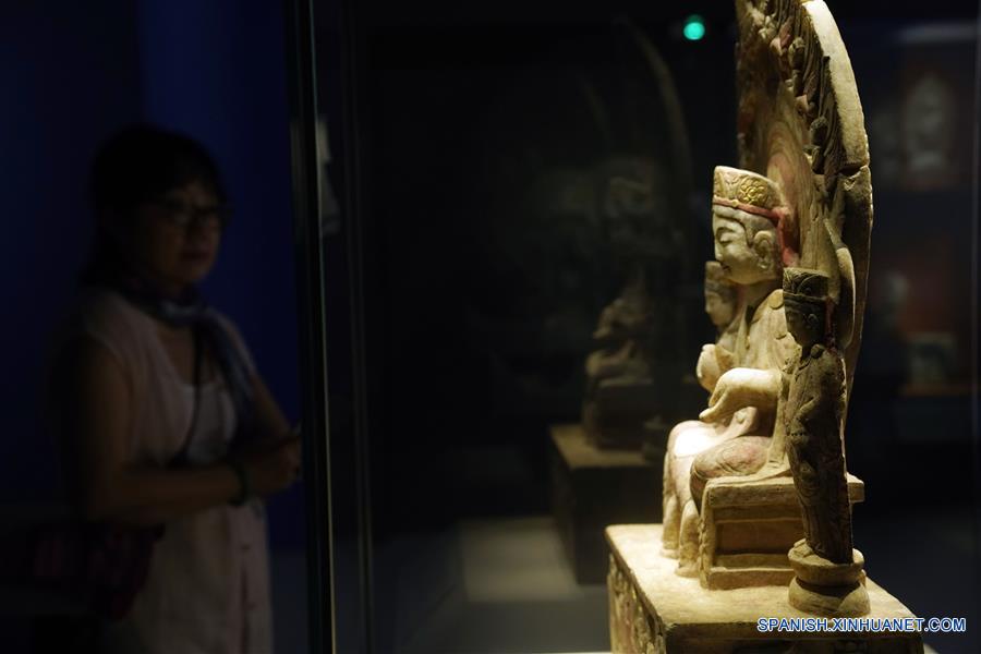CHINA-BEIJING-EXPOSICION DE ESTATUAS BUDISTAS 