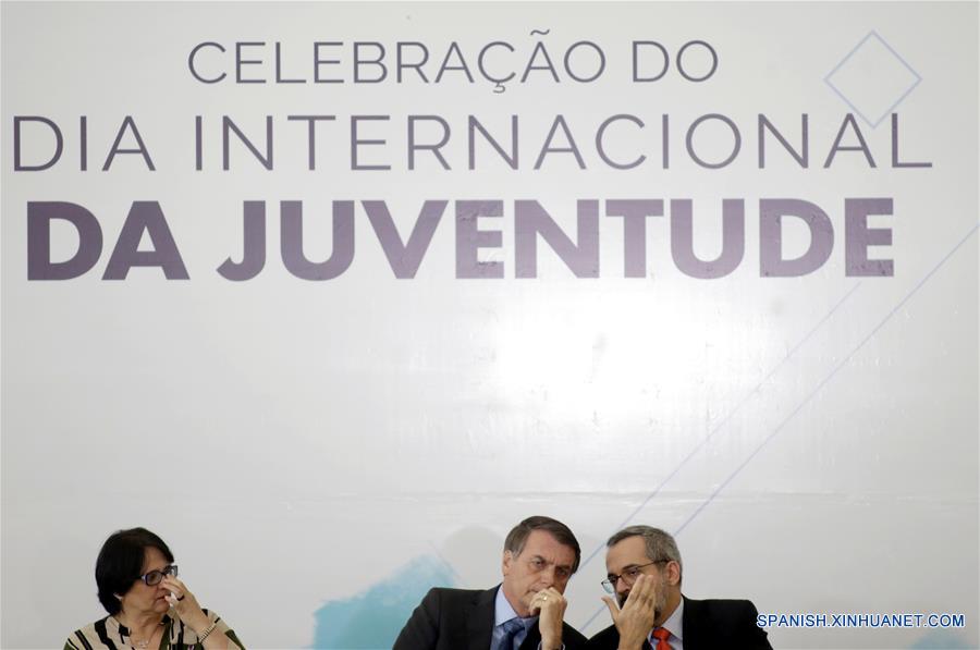 BRASIL-BRASILIA-DIA INTERNACIONAL DE LA JUVENTUD-BOLSONARO