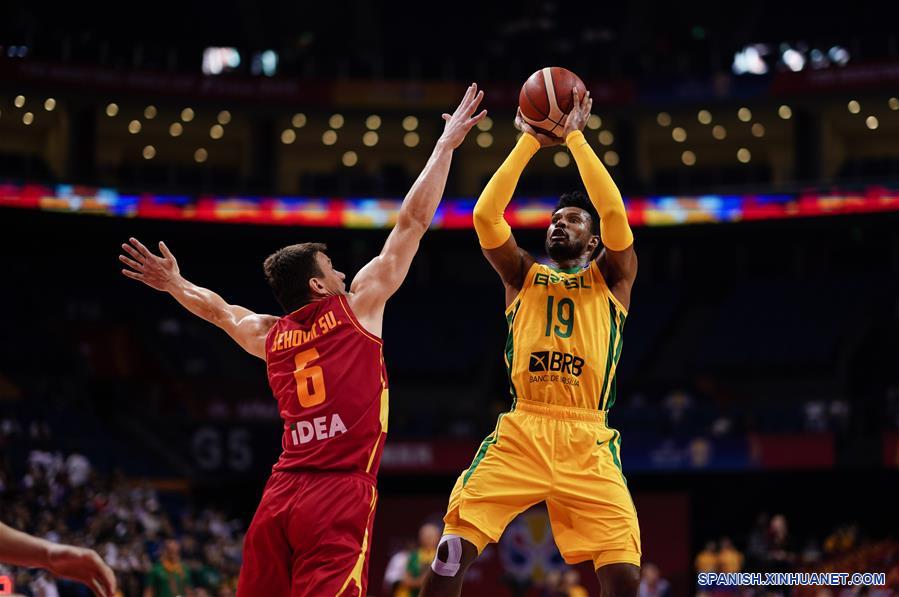 CHINA-NANJING-COPA DEL MUNDO DE BALONCESTO DE LA FIBA-GRUPO F-BRASIL VS MONTENEGRO