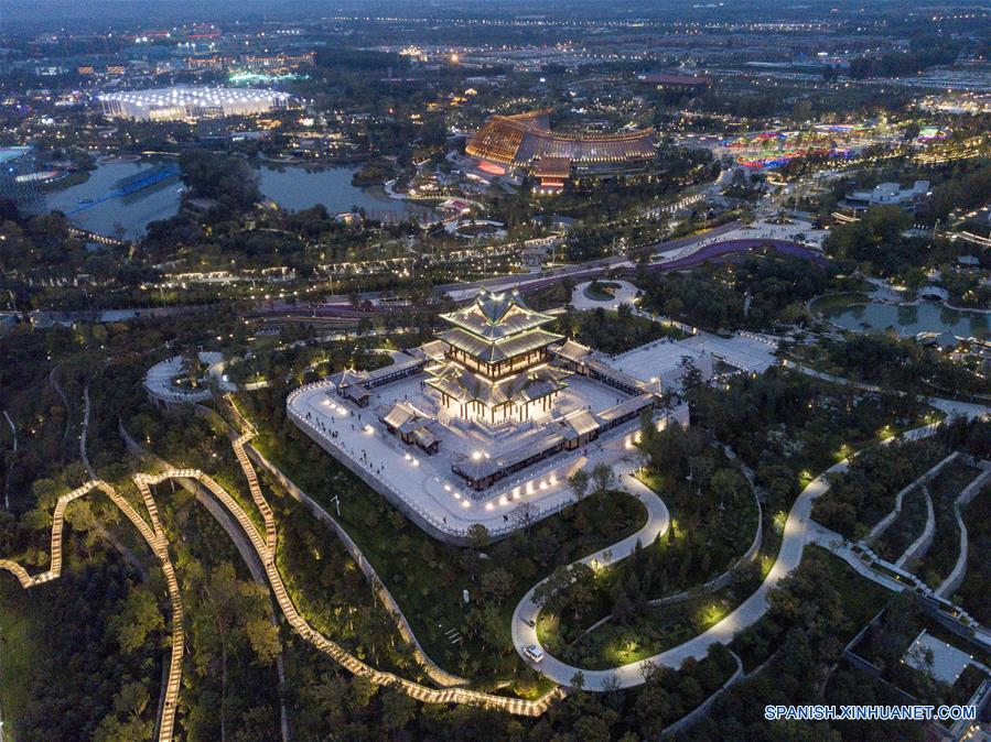 CHINA-BEIJING-EXPOSICION DE HORTICULTURA-VISTA AEREA-SERIE 