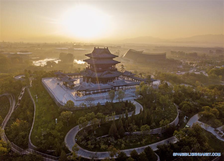 CHINA-BEIJING-EXPOSICION DE HORTICULTURA-VISTA AEREA-SERIE 