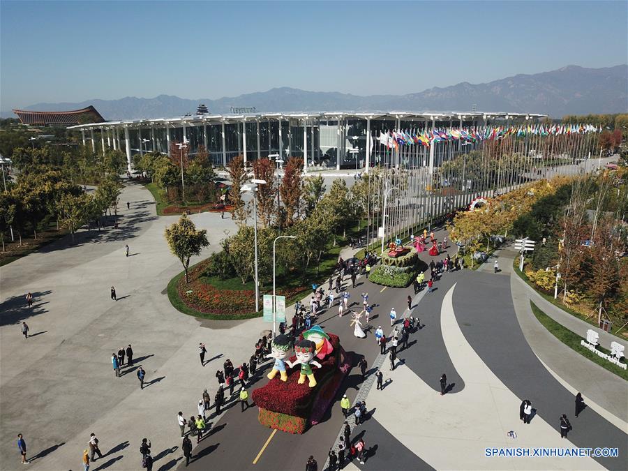 CHINA-BEIJING-EXPOSICION DE HORTICULTURA-VISTA AEREA-SERIE 