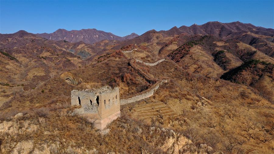 CHINA-HEBEI-GRAN MURALLA-PAISAJE INVERNAL