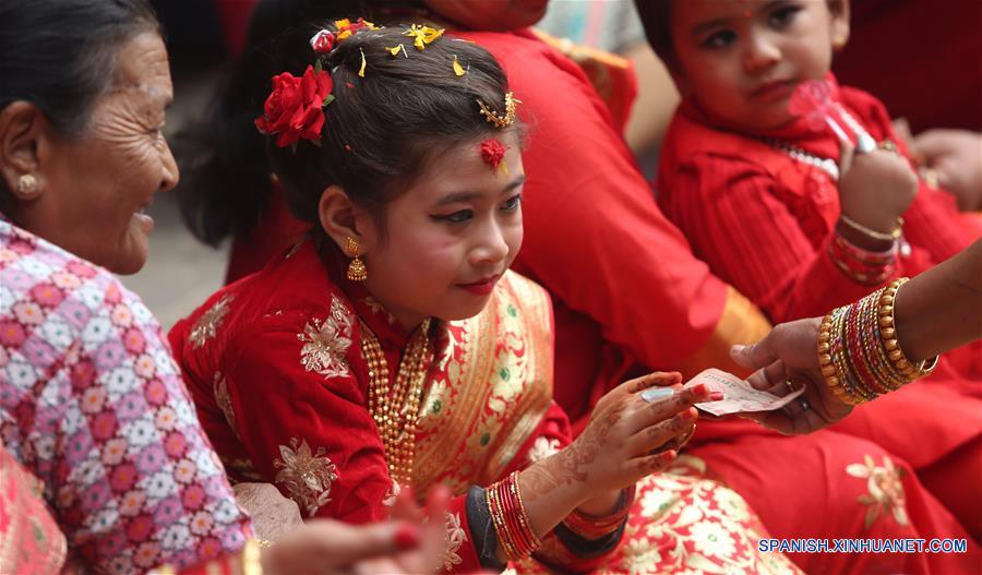 NEPAL-KATMANDU-CULTURA-CEREMONIA DE BEL BIBAHA 