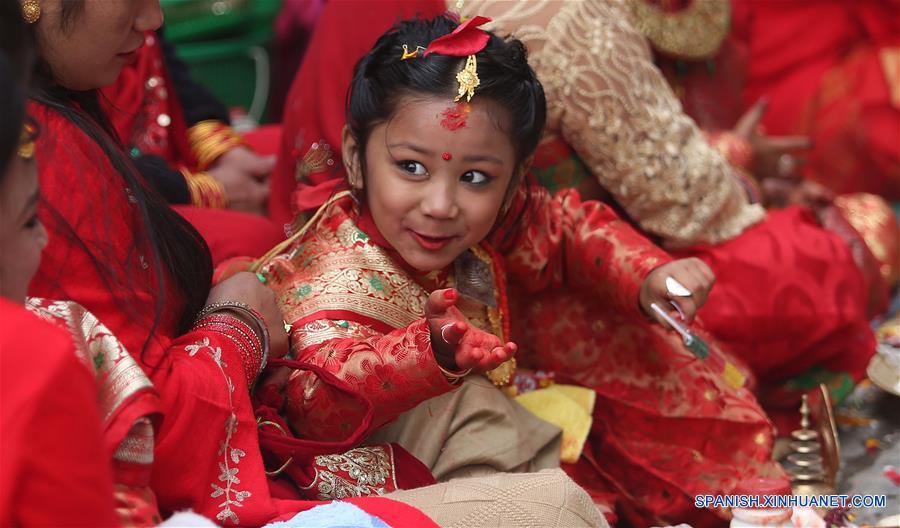 NEPAL-KATMANDU-CULTURA-CEREMONIA DE BEL BIBAHA 